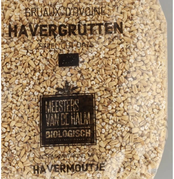 De halm Havergrutten Bio - 6 x 500 gr - Voordeelverpakking