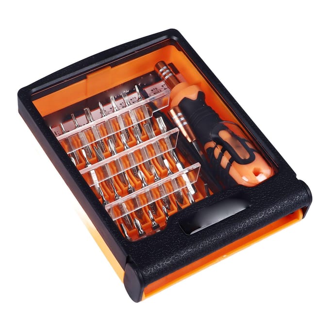 Schroevendraaier Bit Set Multifunctionele Precisie Schroevendraaier Kit Elektronica Reparatie Gereedschap orange