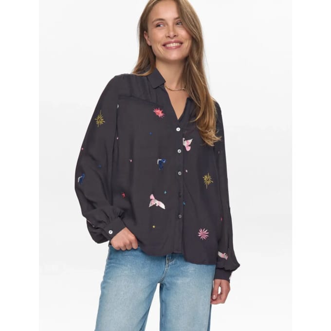 Nümph Nutekna shirt 706126 obsidian