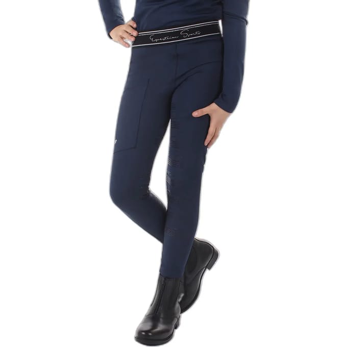 QHP - Rijlegging Eden - Full Grip - Kids - Navy - 128
