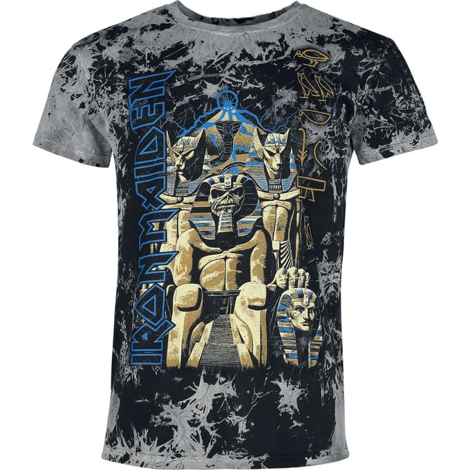 Iron Maiden T-shirt - Powerslave - S tot 4XL - voor Mannen - charcoal