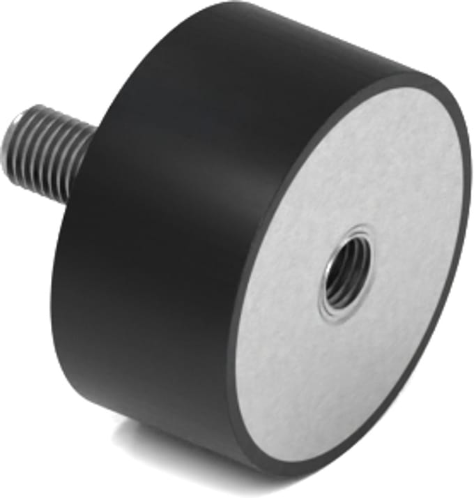 Rubbermagazijn - Trillingsdemper - Type B - 40x20mm - M8 - Set 10 stuks
