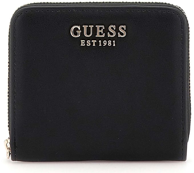 GUESS Portemonnee Talent SLG Small Zip Around Wallet Black Zwart
