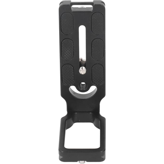 Camera L-beugel Verticale Horizontale Schakeling Aluminiumlegering Zacht Siliconen Kussen Snelsluiting black