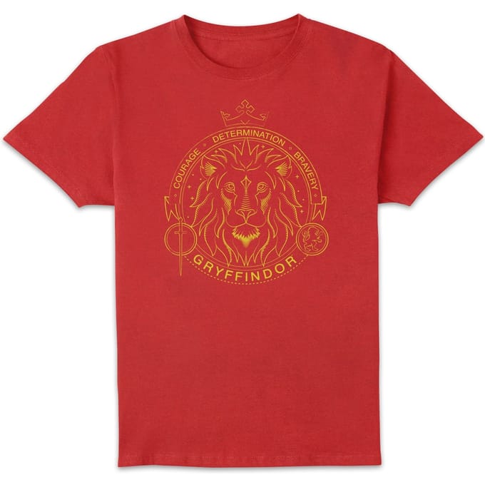 Harry Potter Gryffindor Lion Badge t-shirt - Rood - S