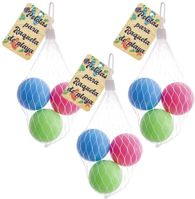 Beachballetjes - multi gekleurd - 40 mm - Set van 9x stuks - premium - strand