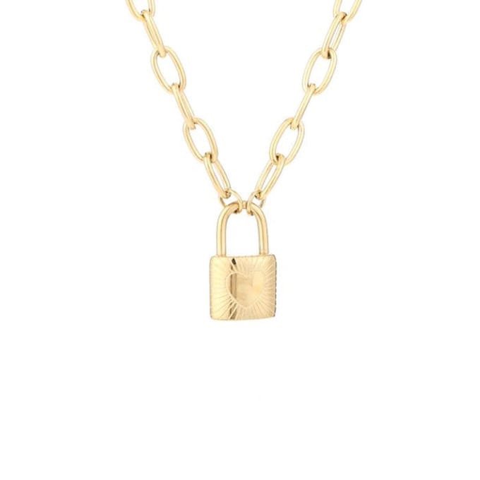 Ketting sleutel hart goud
