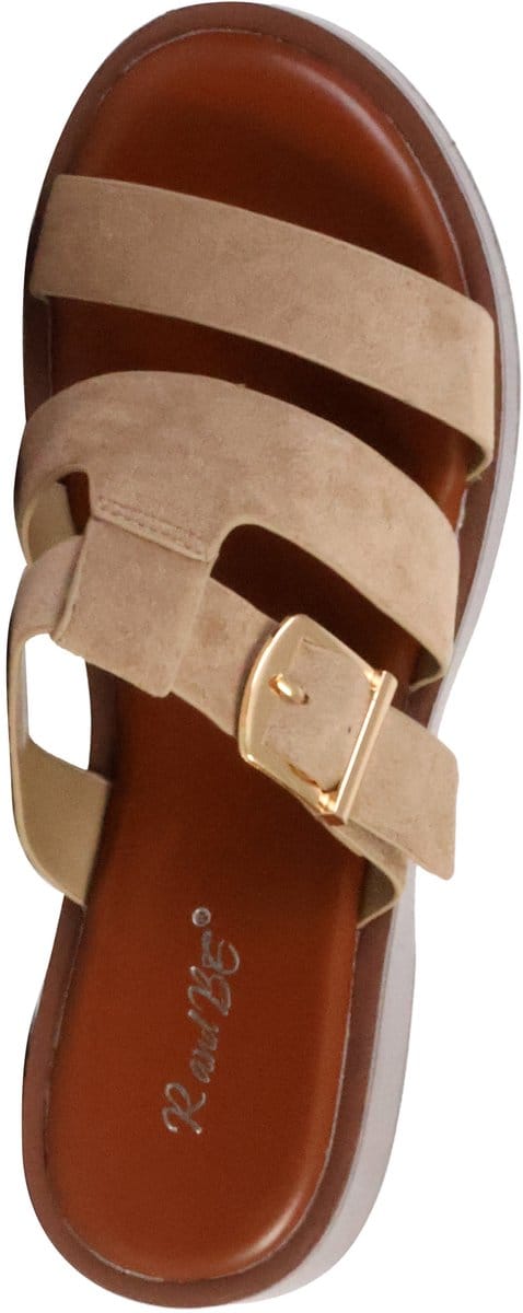 R and B-sandalen om aan te trekken