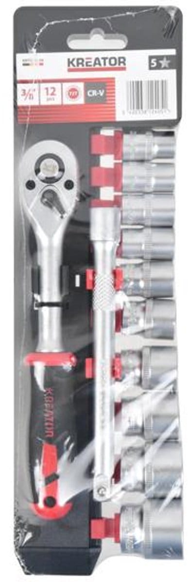 Kreator Dopsleutelset KRTH30106 - 3/8" - 12 stuks