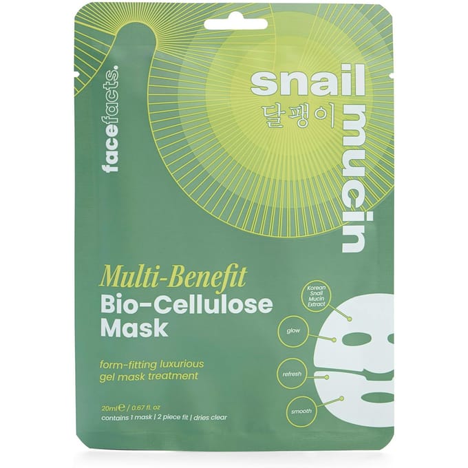 Face Facts Snail Mucin Multi-Benefit Biocellulose Masque 1 st