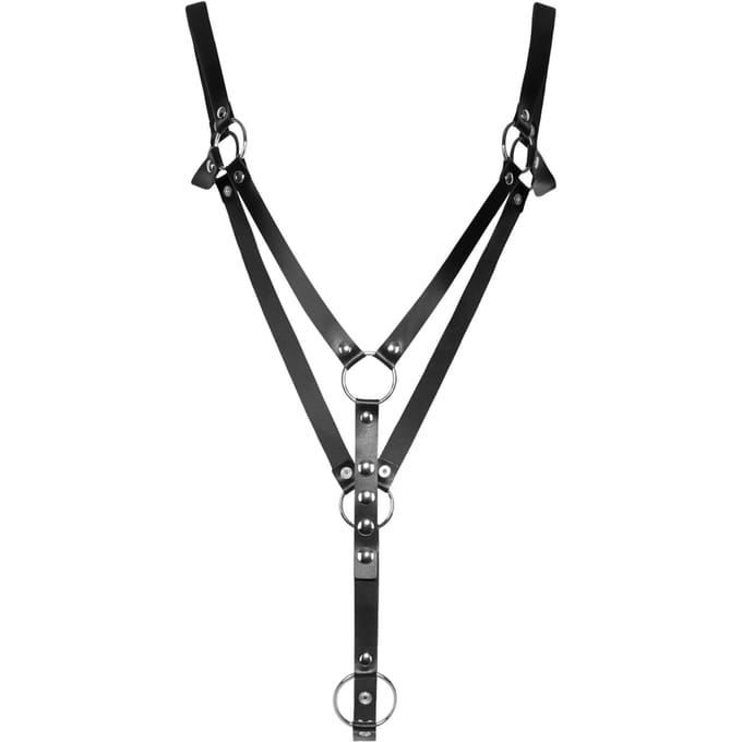 Rimba - Leren Fetish Harnas Met Cockring - Diameter 50 mm