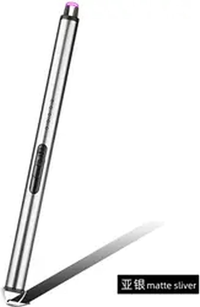 Elektrische aansteker - Plasma - Windbestendig - Oplaadbaar - Zilver - Barbecue - Kaars- USB - Slot