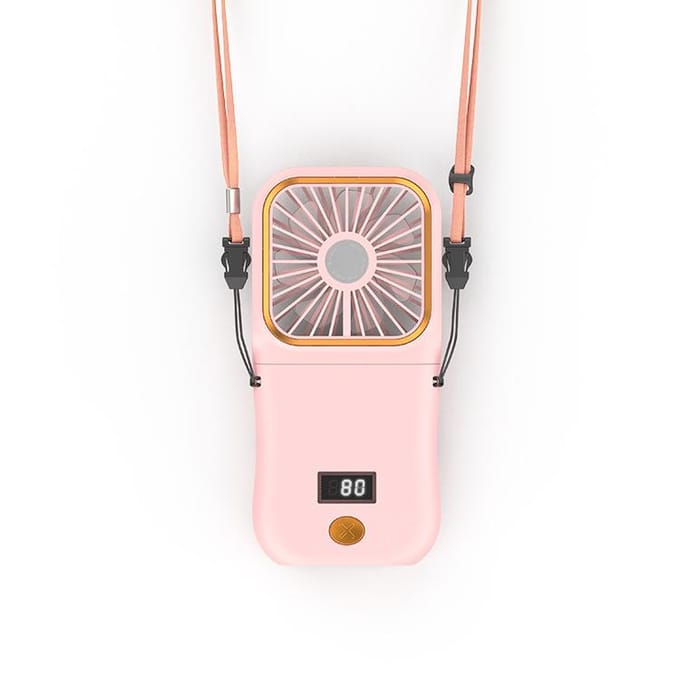 Hangende Nekventilatoren Mini Draagbaar Opvouwbaar USB Opladen Powerbank Draagbare Handheld Desktop Multifunctionele Ventilator