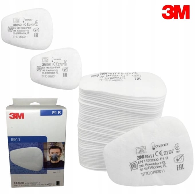 3M 5911 stoffilter-inlegfilter 3M-P1-10 stuks-origineel