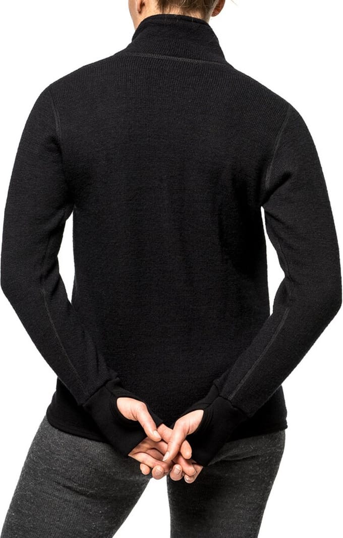 Woolpower Full Zip Jacket 600 middenlaag zwart - Maat L