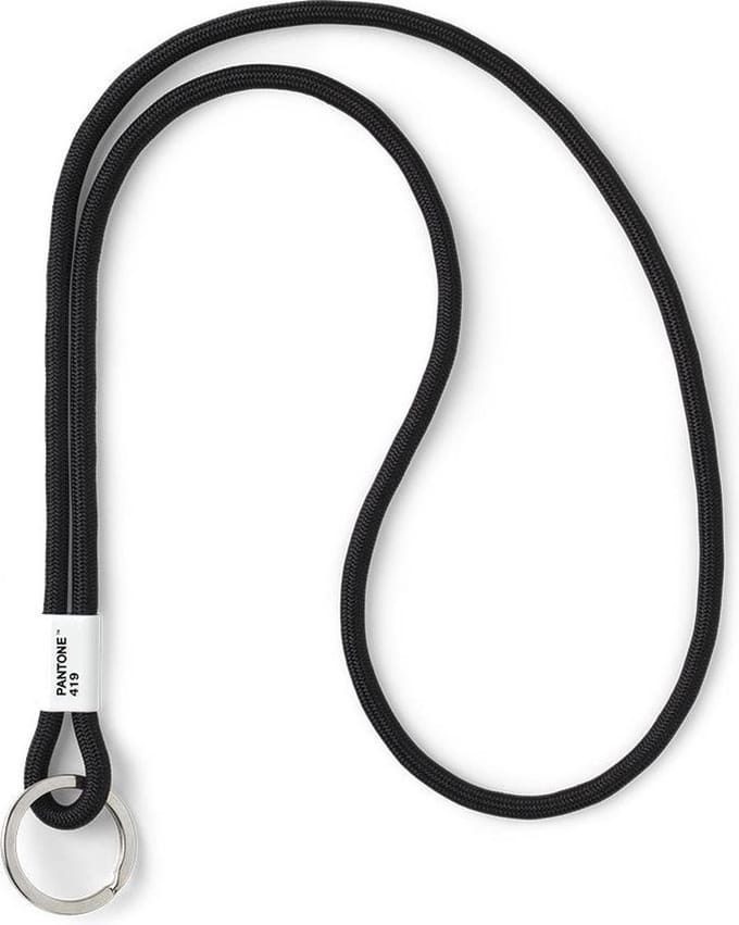 Copenhagen Design - Pantone - Sleutelhanger met Koord - Keycord - Zwart