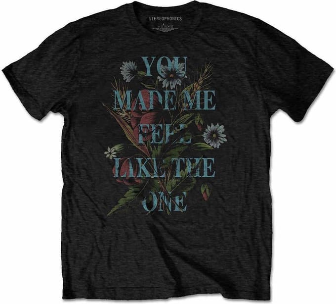 Stereophonics Heren Tshirt -M- Make Me Feel? Zwart