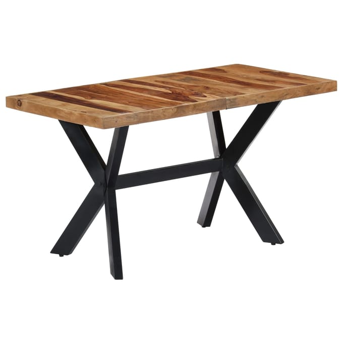 vidaXL - Eettafel - 140x70x75 - cm - massief - acaciahout