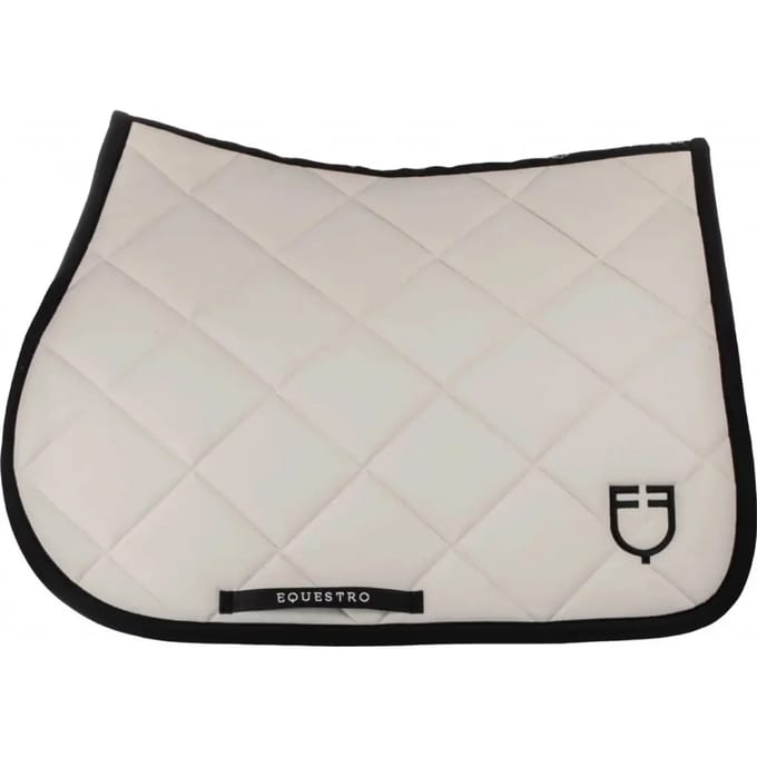 Springzadel met geborduurd logo voor paard Equestro