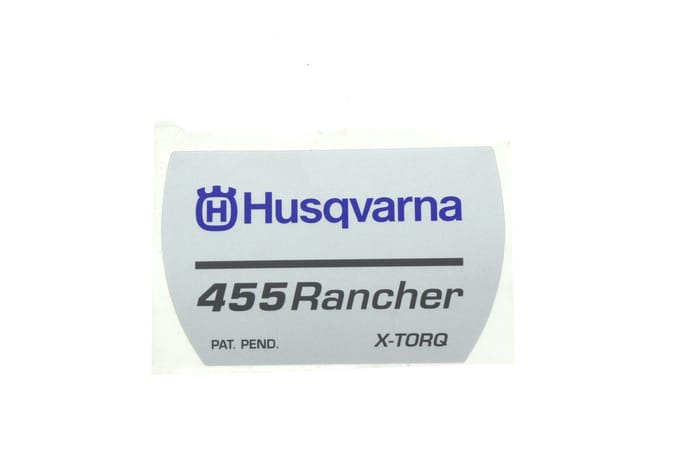 Husqvarna 455 ranger starterkap sticker