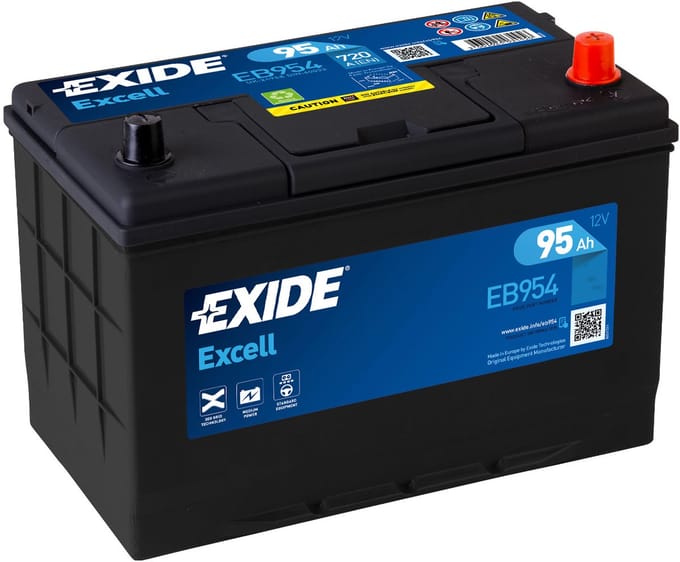 Exide Excell 12V 95Ah - Loodzuur - Startaccu - EB954