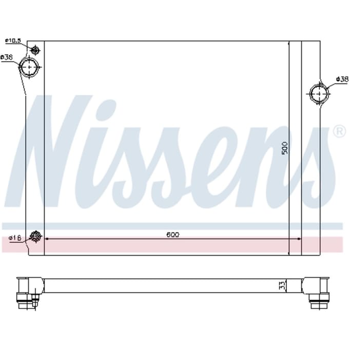 Radiator NISSENS 60768