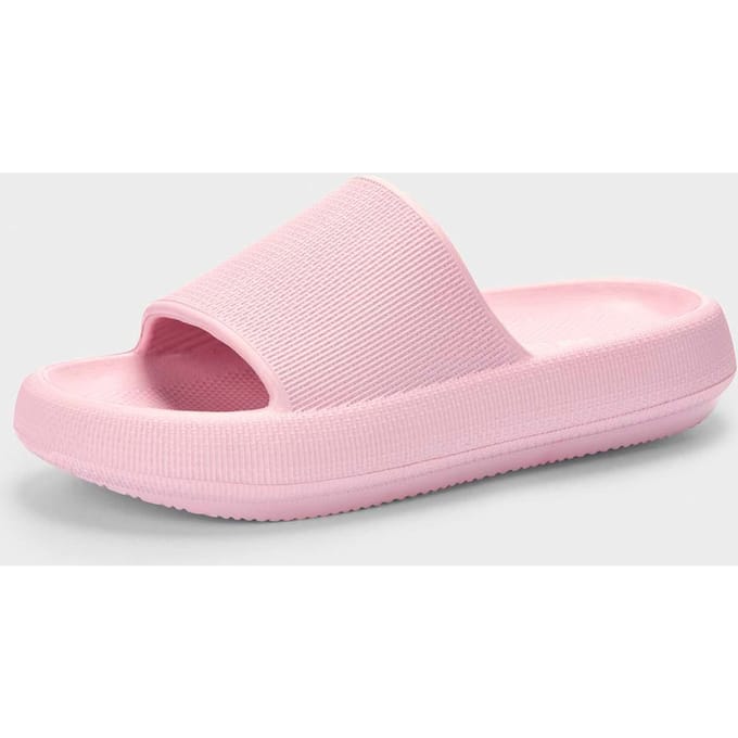 Badslippers met zool met grip - rosé - Gr. 41 van Goldner Fashion