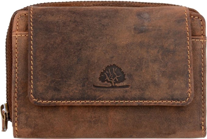 GREENBURRY portemonnee Vintage Wallet Brown bruine