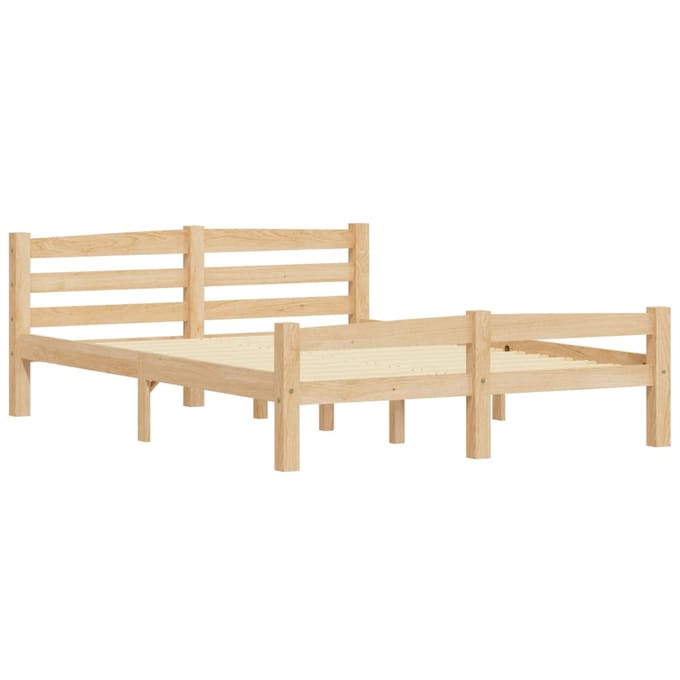vidaXL - Bedframe - massief - grenenhout - 120x200 - cm