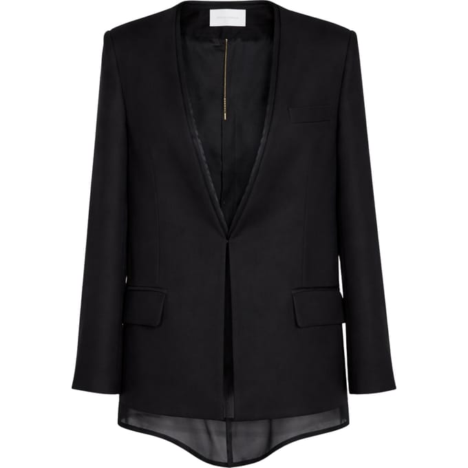 Vrouwenjas Simona Corsellini met organza