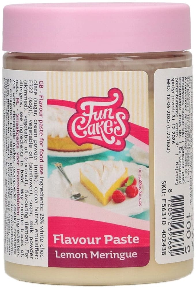 FunCakes Smaakpasta - Aroma - Lemon Meringue - 100g