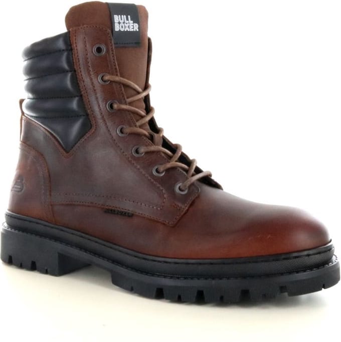 Bullboxer | Hoge herenschoen | Cognac/bruin | Maat 44