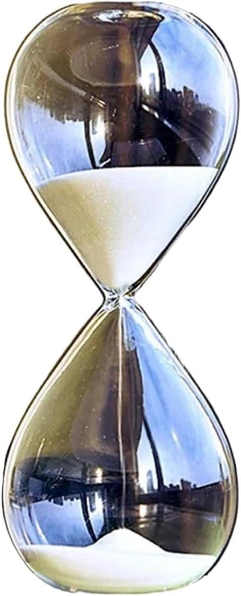 Zandloper Timer - Zandklok Glas - Tijd Meten - Decoratief Element - 2 Stuks - Transparant