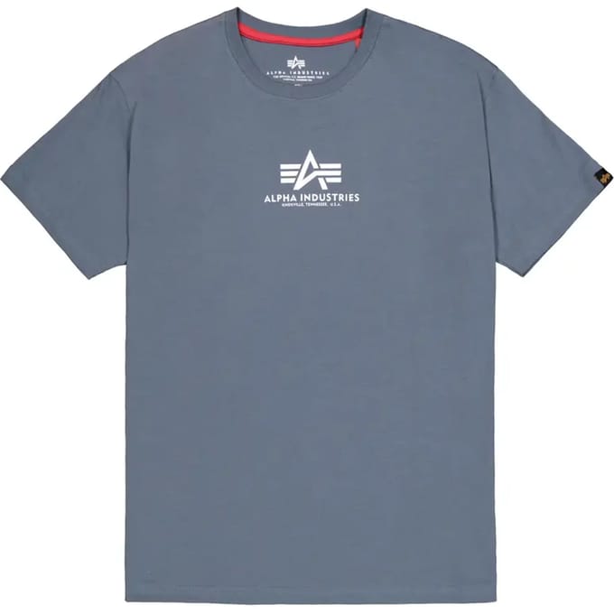 T-shirt met middenlogo Alpha Industries Basic