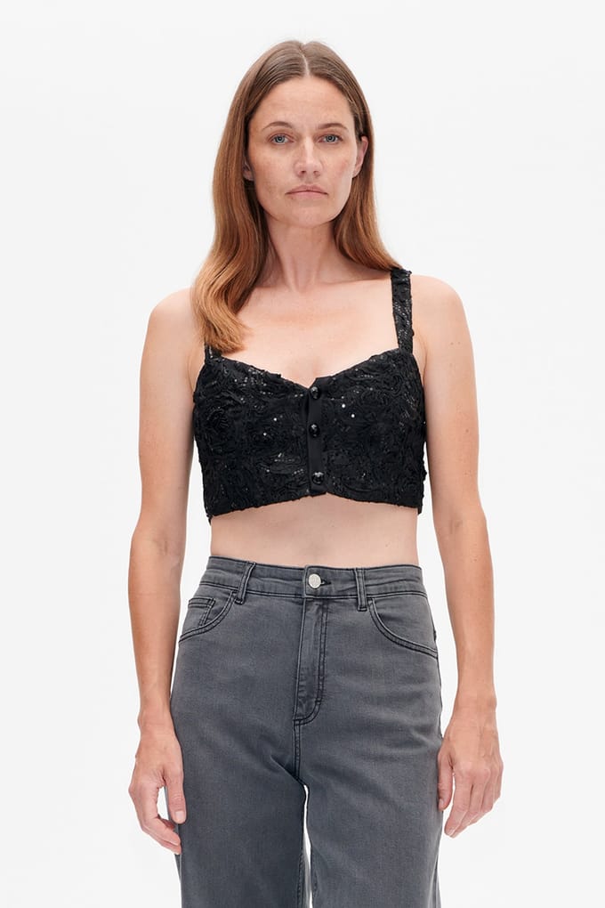 Baum und Pferdgarten Livia Top Black Größe: 38 | Blusen Outlet | Damen | Schwarz