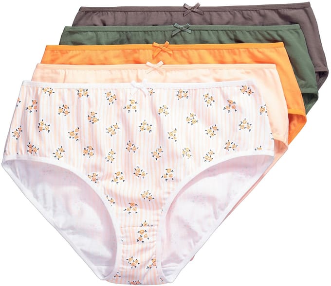 Ulla Popken - Dames - Midi-slip - Lichtoranje - Maat 50+