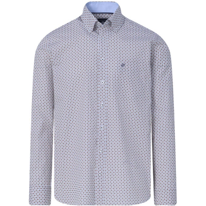 Campbell Casual overhemd met lange mouwen
