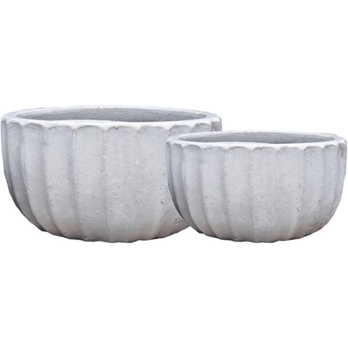PTMD - Pot Rae - Grijs - 55x55x32cm - Set van 2