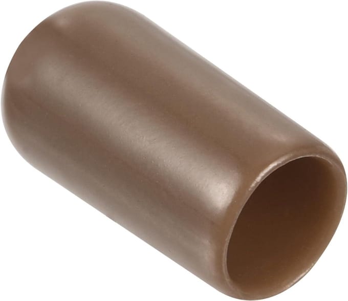 Rubberen Doppen - Eindkappen Beschermdoppen - Bescherming Meubels - Flexibel Rubber - 7 mm - Bruin