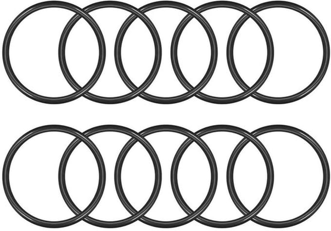 Set van 10 Nitril O-Ringen, 55mm Buitendiameter, 45mm Binnendiameter, 5mm Breed, Rubber Washers en Afsluitringen voor Diverse Toepassingen