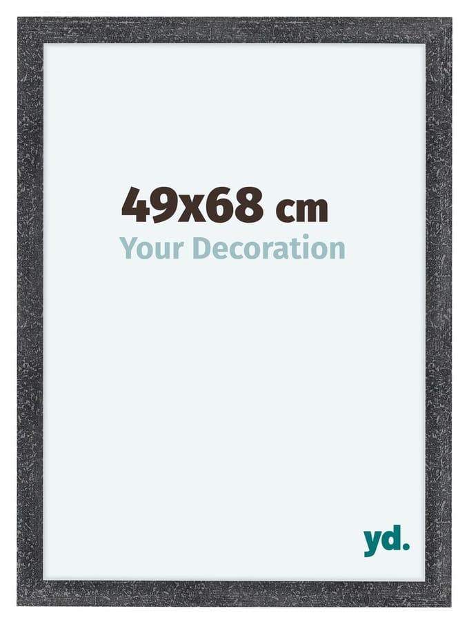Your Decoration - Fotolijst 49x68 cm - MDF - Grijs Geveegd - Como