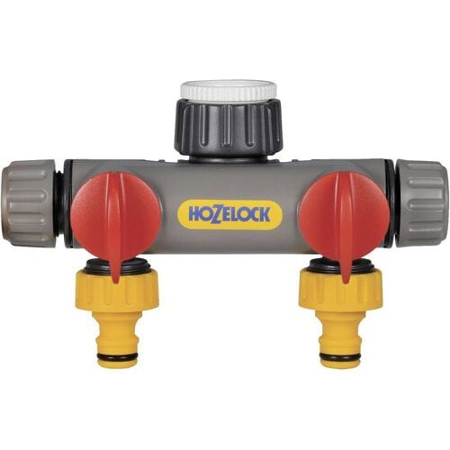 Hozelock 2252 0000 2-voudige splitser 12 -15 mm (1/2) Ø Met reguleerventiel