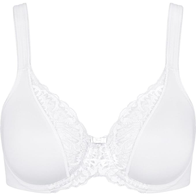 Triumph - Maat E80 - Modern Lace+Cotton W Vrouwen Beha - WHITE