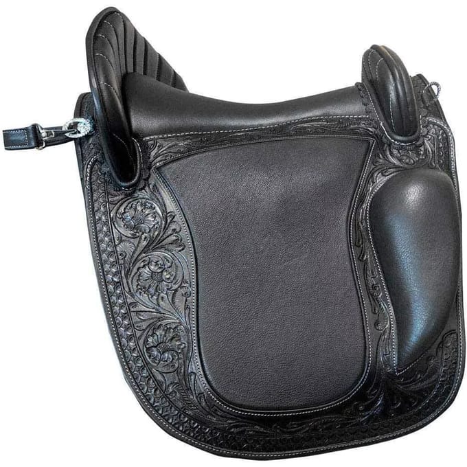 Saddle voor Spaanse paard Zaldi Treeles