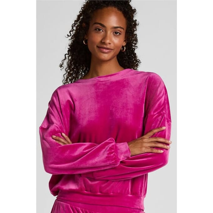 Hunkemöller Velours Top Roze