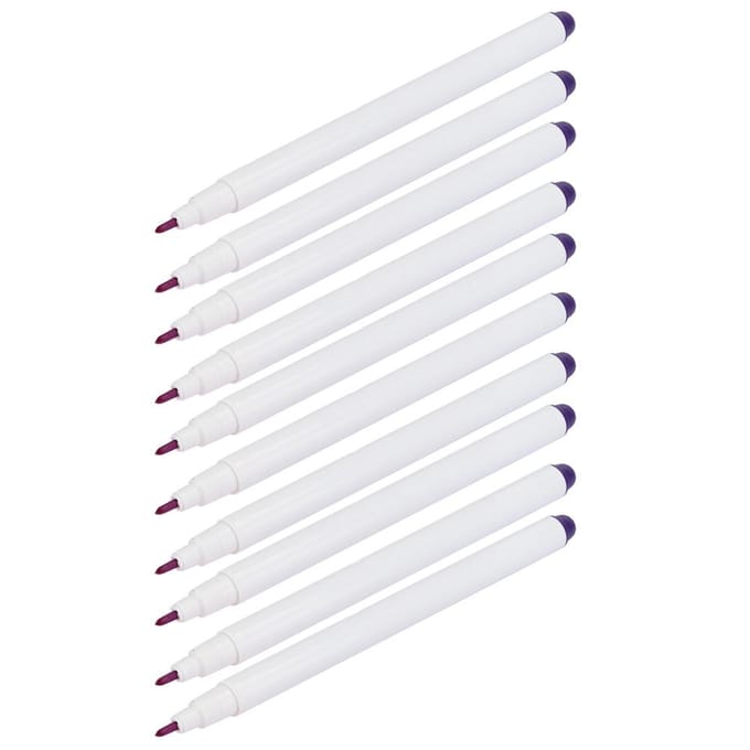 10 stuks Wateroplosbare Uitwisbare Pen Stofmarkeerstiften Kleermakersgereedschap AccessoiresPaars paars