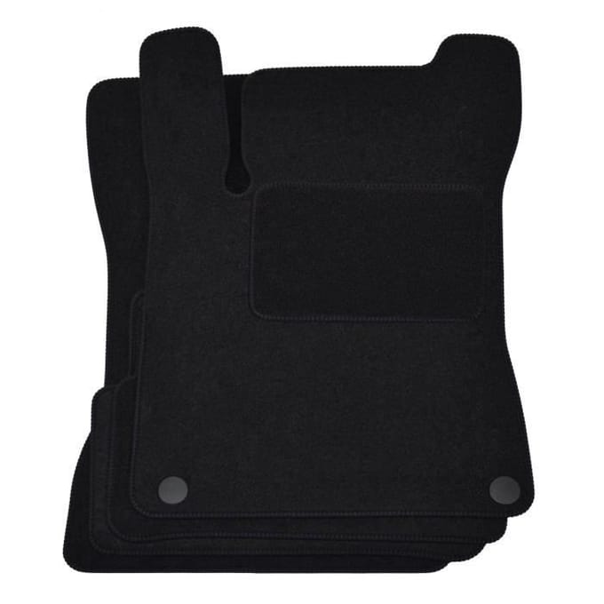 Tapis de sol - Mercedes - A-class W117 - Velours noir - 4 pièces - Antidérapant - Sur mesure