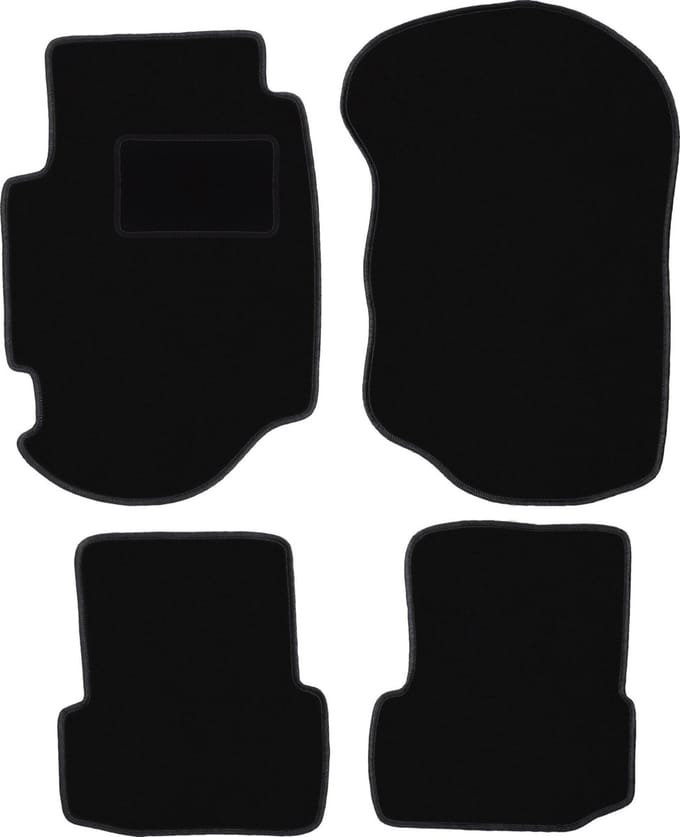 Zwarte veloursmatten voor: Ford Escort MK7 hatchback, stationwagen (1995-2002)
