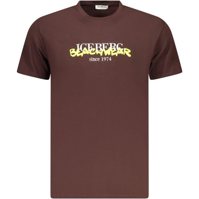 Iceberg Neon Katoenen T-Shirt voor Mannen