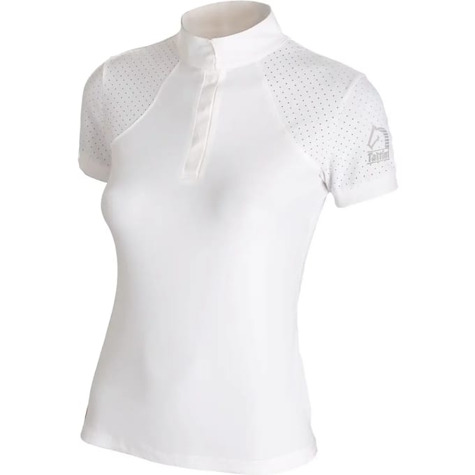 Ruiter polo met micro-geperforeerde inzet voor meisjes Tattini